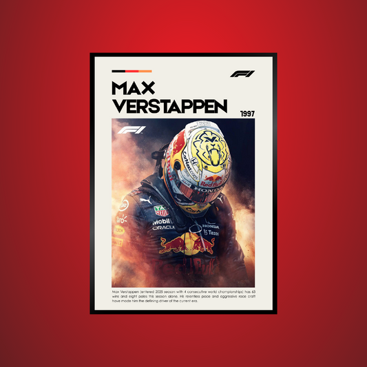 F1 Verstappen poster