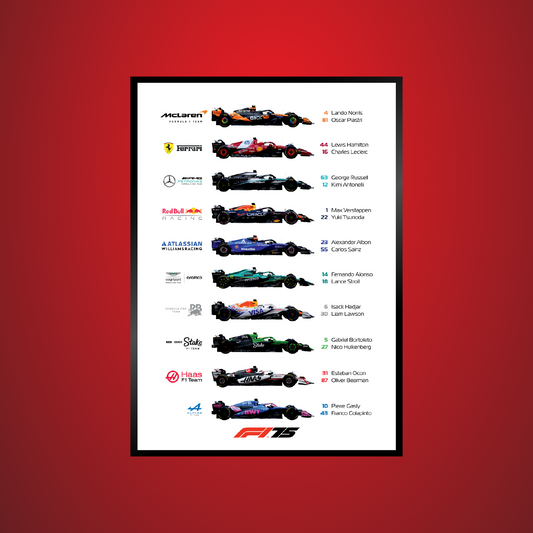 F1 Bolidi poster